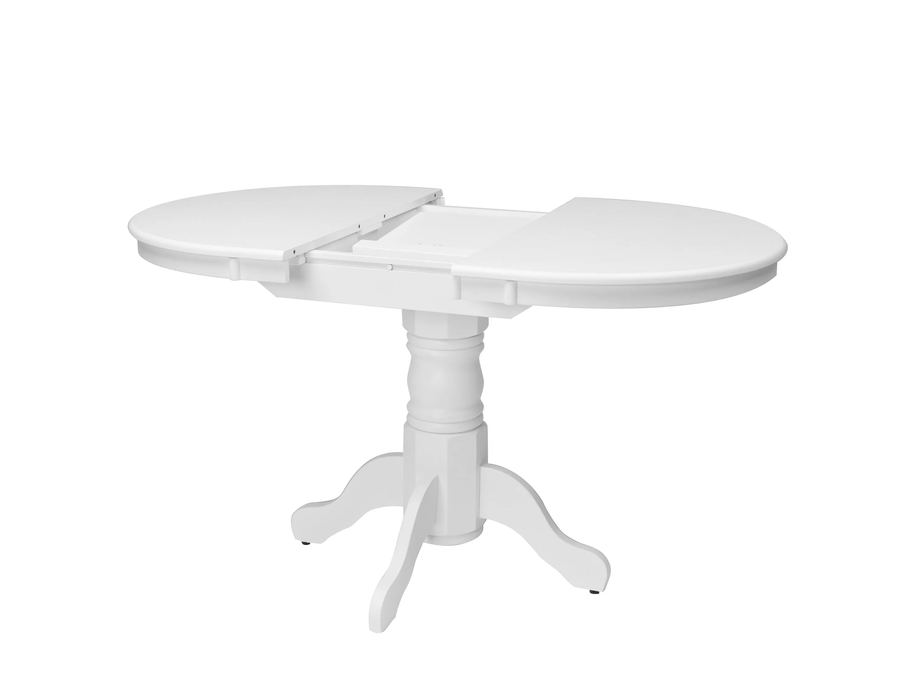 White Extendable Oval Dining Table