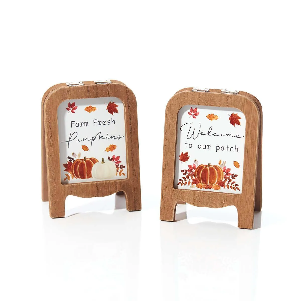 Wooden Autumnal Mini Sandwich Boards