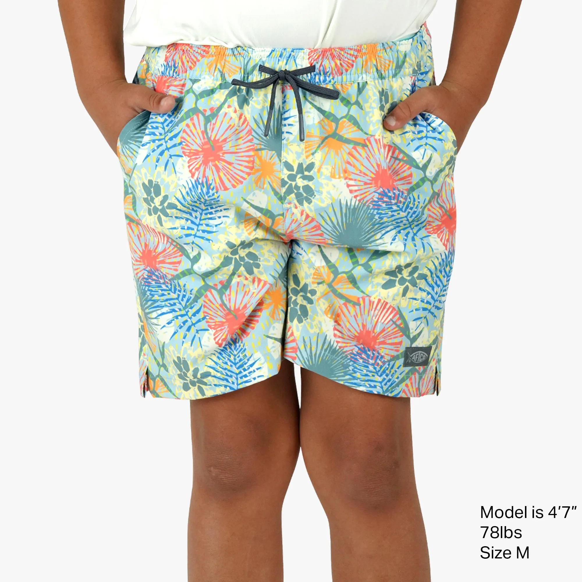 Youth Strike Printed Swim Shorts | Elfin Yellow